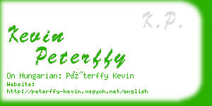 kevin peterffy business card
